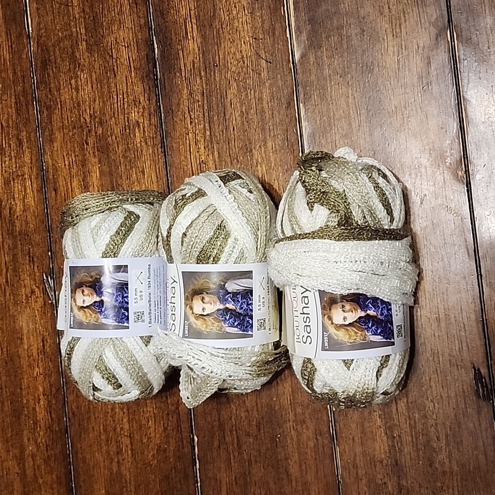 Red Heart Boutique Sashay Yarn Lot of 3